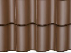 Großhohlfalzziegel TG10 Nussbraun