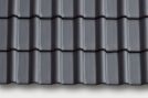 Flachdachziegel Modena 11 Schieferschwarz