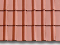 Flachdachziegel Modena 11 Kupferbraun
