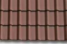 Flachdachziegel Modena 11 Nussbraun