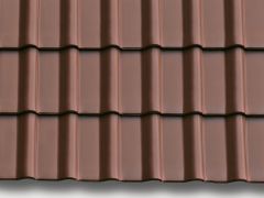 Flachdachziegel Modena 11 Nussbraun