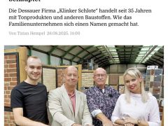 Jubiläum 35 Jahre Klinker Schlote Baustoffhandel